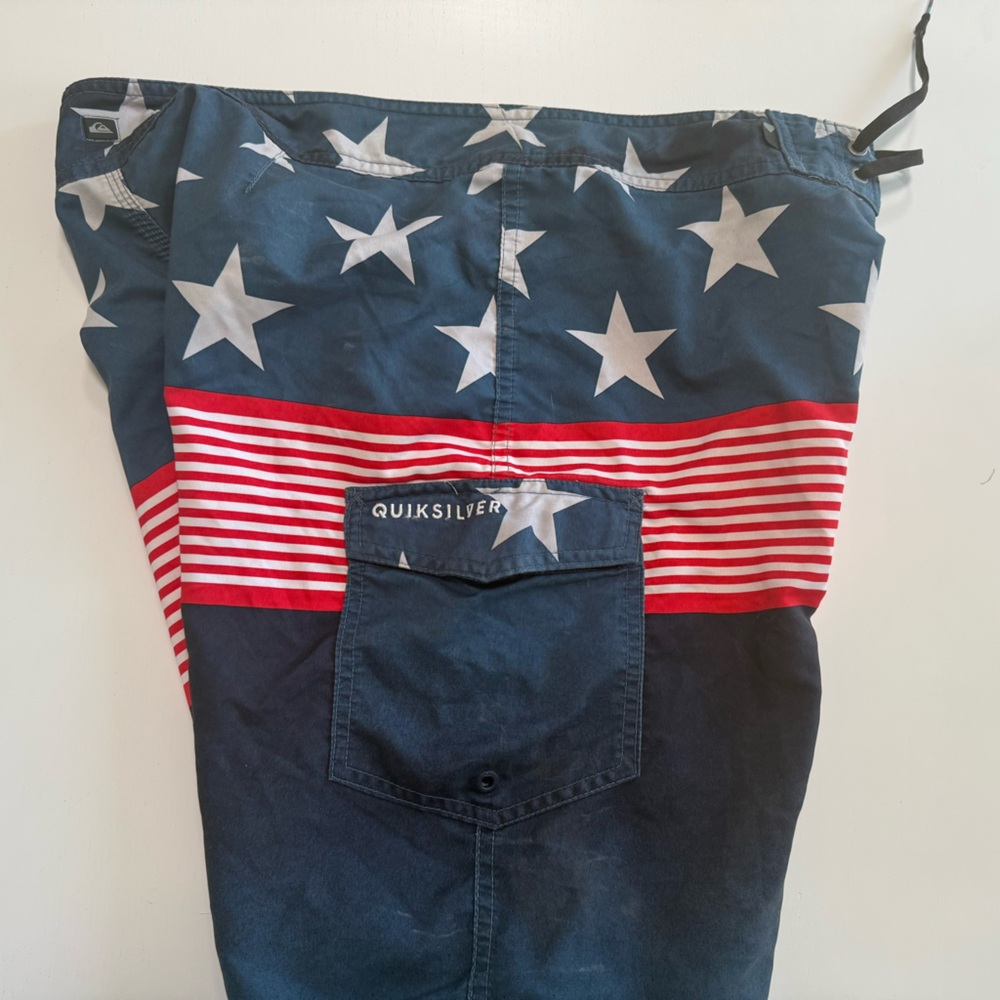 Patriotic Flag Swim Shorts - Picture 3 of 4